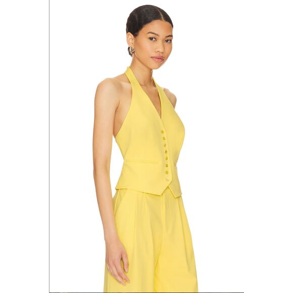 Favorite Daughter The Favorite Halter Vest in Canary - Large - Picture 1 of 6